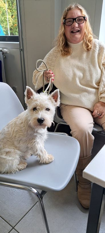 Otje op de hondenschool